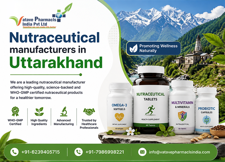 Nutraceutical manufacturers in Uttarakhand